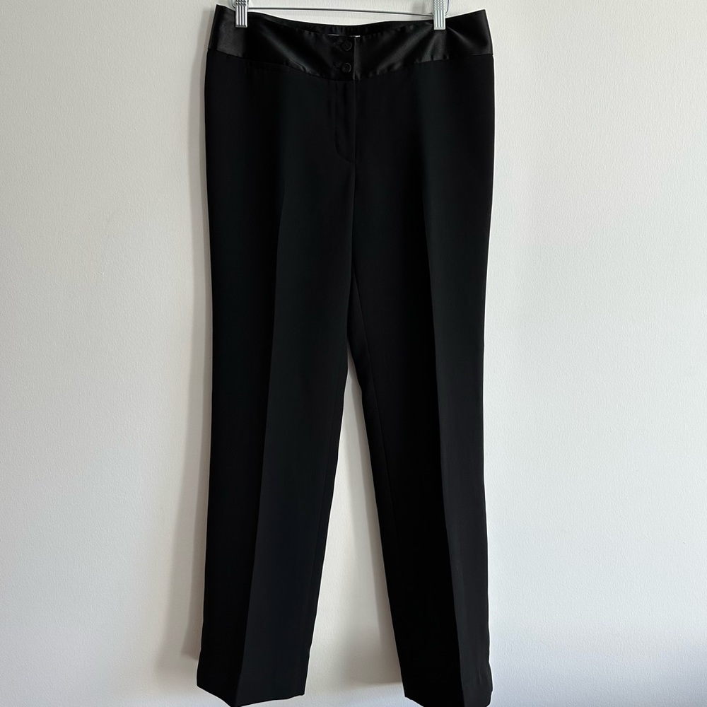 Calvin Klein Tuxedo Pants Black | Size 8 - Picture 1 of 5
